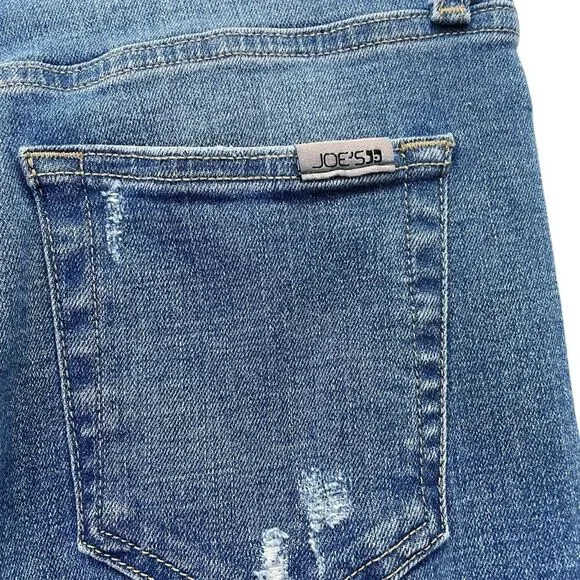 Joe’s Jeans High Rise Wide Leg Distressed Jean in Belenos Medium Wash Size 26